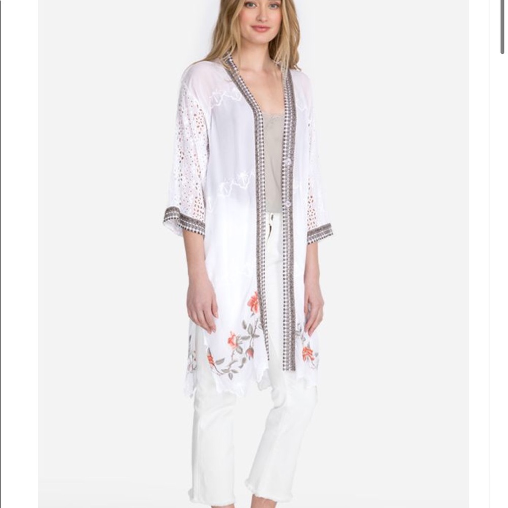 Johnny Was Roses Kimono - Picture 3 of 6